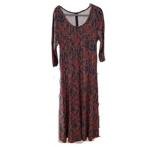 Soft Surroundings Floral Long Sleeve Dress